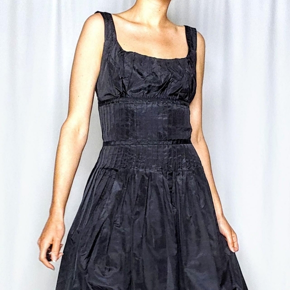 Vintage Dresses & Skirts - SOLD Y2K pintuck vintage midi dress